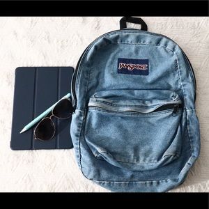 🌻Vintage Jansport Jean Backpack 😳😱